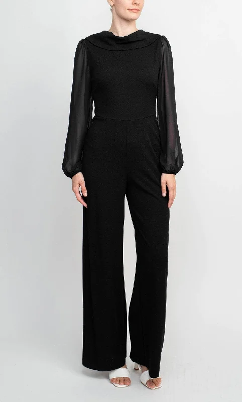 women's jumpsuits for high-performance fabricsConnected Apparel TJE48312M1 - Bell Sleeve Jumpsuit