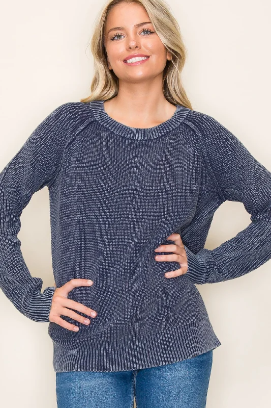 women's stylish topsMineral Crew Neck Knit Pullovers - 2 Colors!