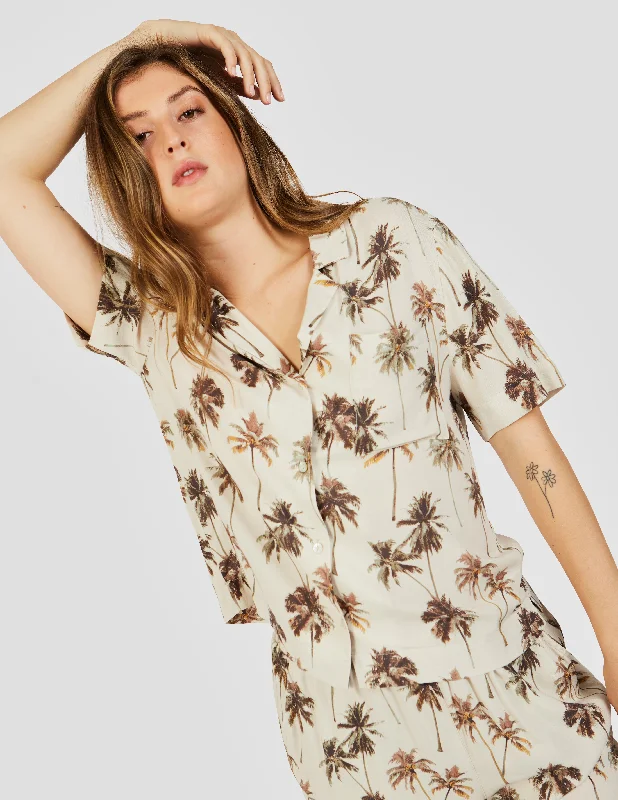 women's tops with floral printsCHEMISE LOGAN