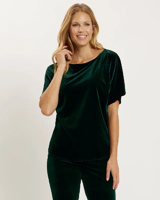 women's tops for those who want to make a fashion statementSophie Top - Stretch Velvet