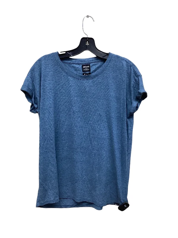 women's T-shirts with exclusive collaborationsBlue Top Short Sleeve Prana, Size M