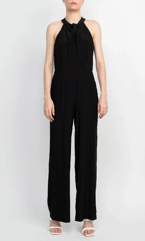 women's chic jumpsuitsNina Leonard L9703B - Halter Jumpsuit