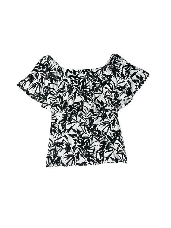 affordable women's T-shirtsBlack & White Top Short Sleeve White House Black Market, Size Xs