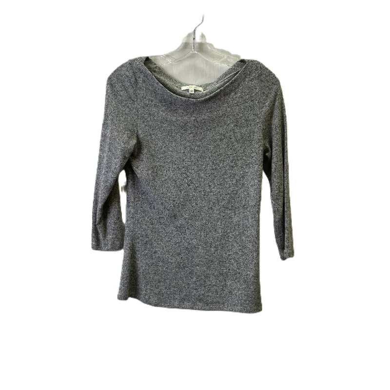 women's long sleeve tops for winterTop Long Sleeve By Anthropologie In Grey, Size: S