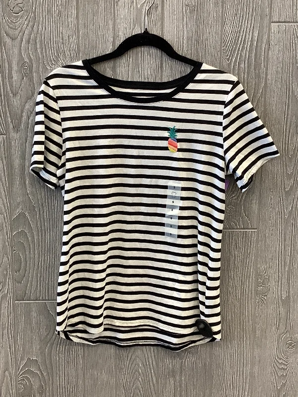 women's T-shirts with pastel colorsStriped Pattern Top Short Sleeve Old Navy, Size S