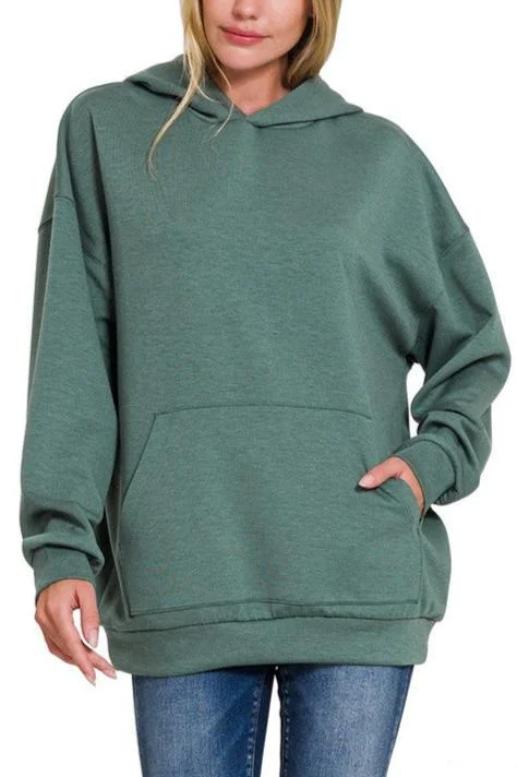 women's tops for picnics in the parkWinter Jade Scuba Hoodie