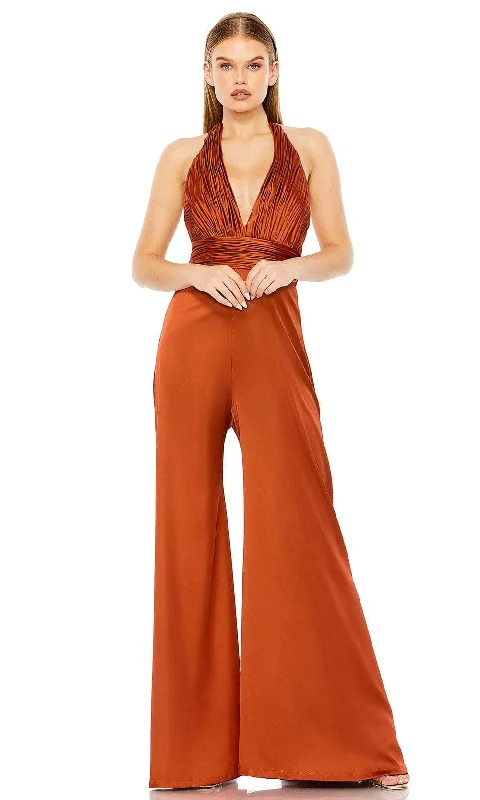 women's ankle-length jumpsuitsIeena Duggal 49810 - Halter Jumpsuit