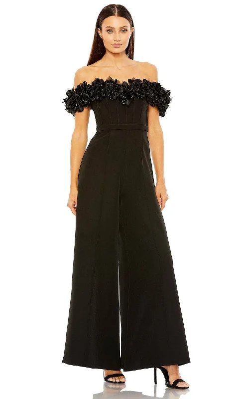 women's jumpsuits for partiesIeena Duggal 11763 - Off Shoulder Jumpsuit