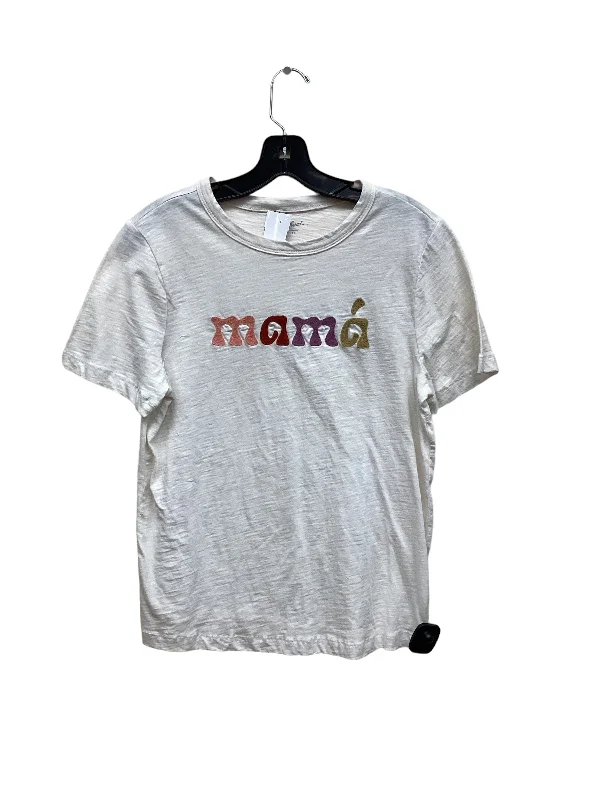 women's T-shirts with limited-edition designsIvory Top Short Sleeve Universal Thread, Size S