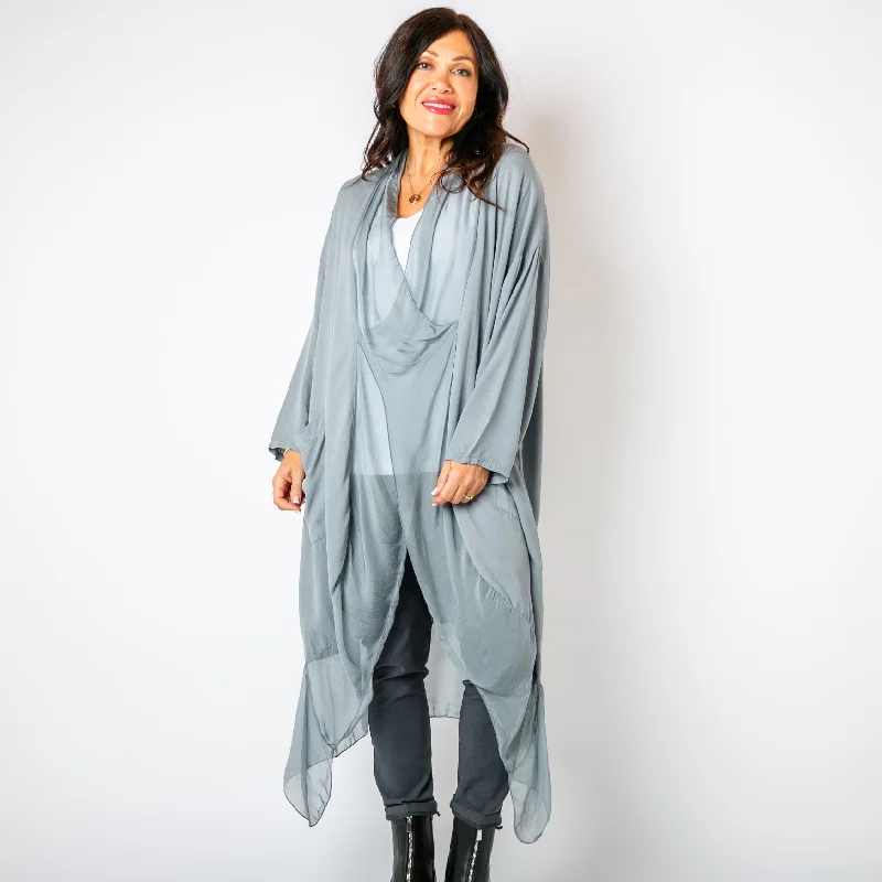 cozy women's tops for fall and winterTwo Pocket Crossover Tunic