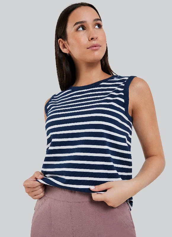 women's tops for fashion-conscious professionalsHAUT SANS MANCHES NEWPORT