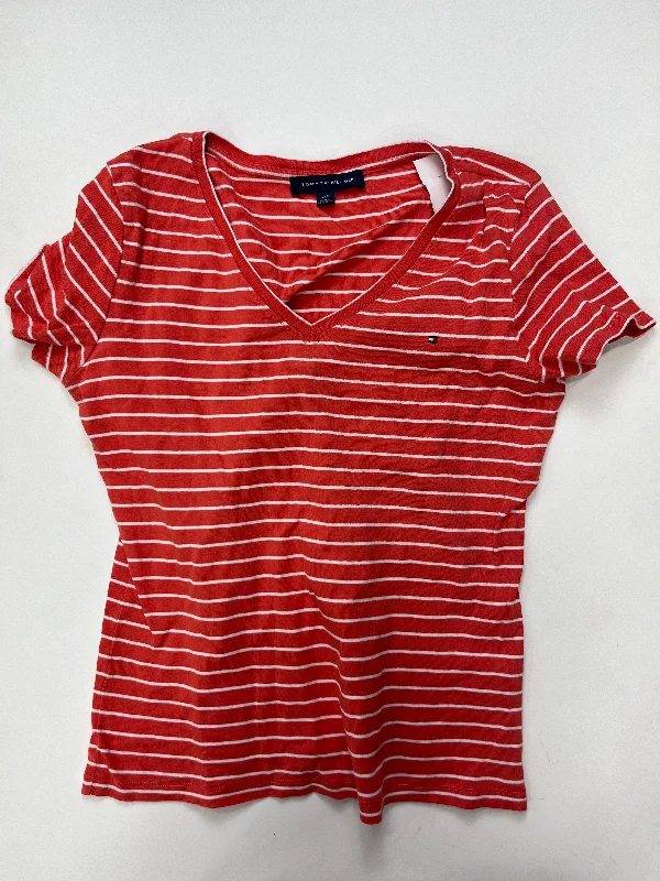 women's T-shirts with scoop necksStriped Top Short Sleeve Tommy Hilfiger, Size L