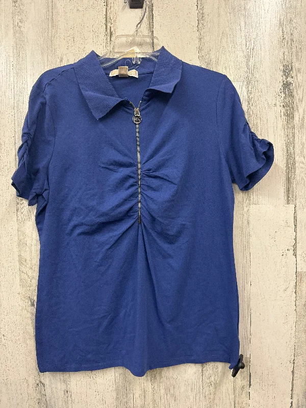 women's T-shirts with relaxed fitsBlue Top Short Sleeve Michael Kors, Size Xl