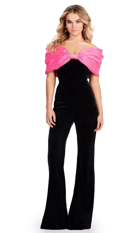 women's jumpsuits for statement fashionAshley Lauren 11535 - Sweetheart Embellished Jumpsuit