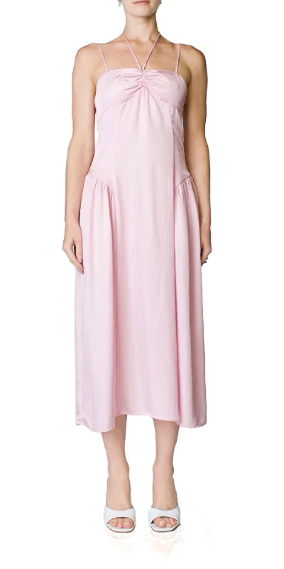 women's neon dressesAurora Midi Dress In Peony