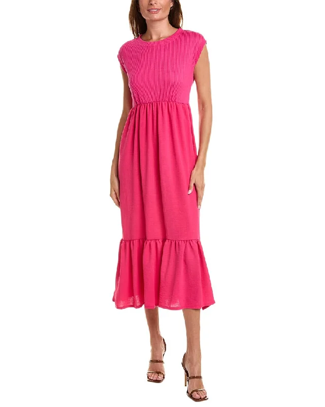 women's petite dressesIsaac Mizrahi Airflow Midi Dress