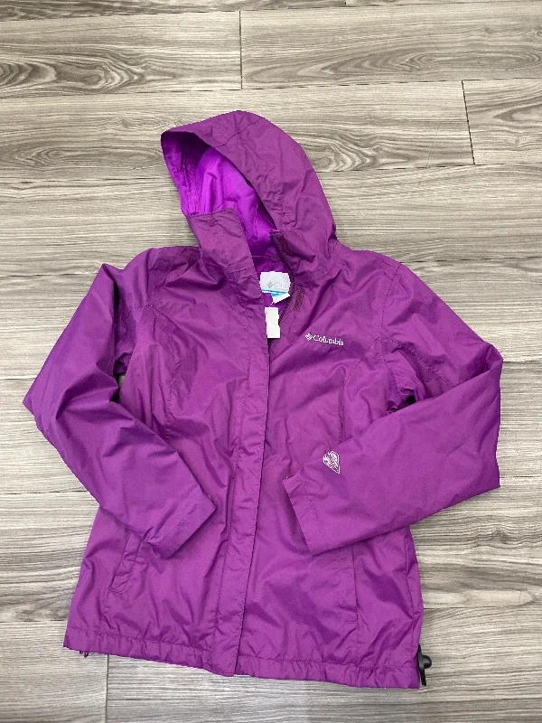 lightweight women's coatsCoat Raincoat By Columbia In Purple, Size: S