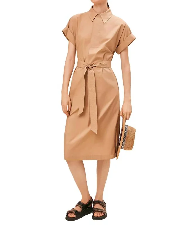 women's custom dressesClodie Midi Dress In Natural