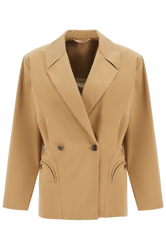 women's coats with oversized fitsBlaze Milano Women's  Double-Breasted Cotton Blazer