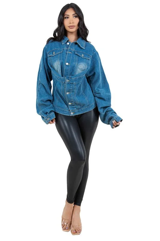 women's bootcut denim jeansWOMEN FASHION DENIM JACKET