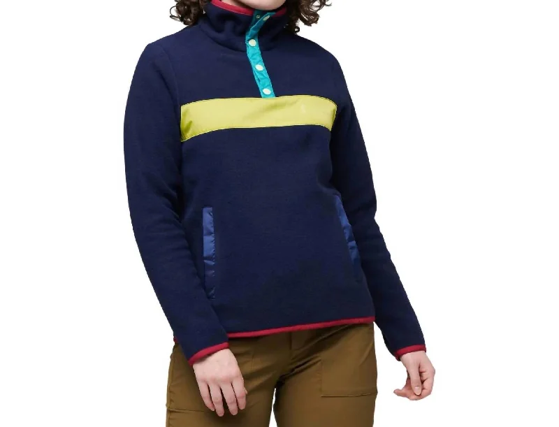 women's coats for tall womenTeca Fleece Pullover Jacket In Show Time