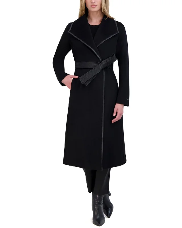 women's wool coatsTahari Double Face Wool-Blend Coat