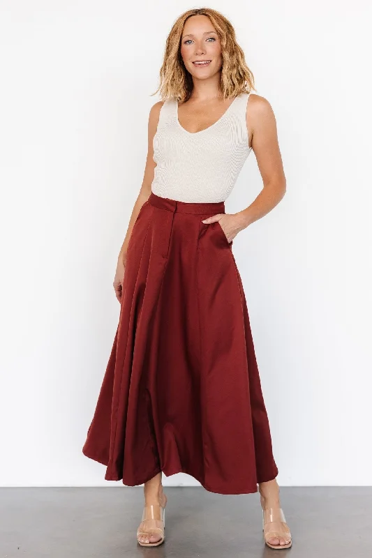 women's leather skirtsShaylyn Maxi Skirt | Cinnamon