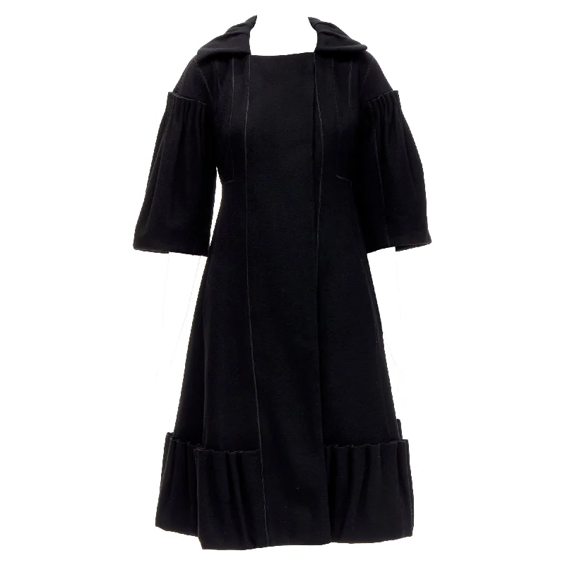 women's coats for hikingLouis Vuitton wool pleated Victorian coat dress