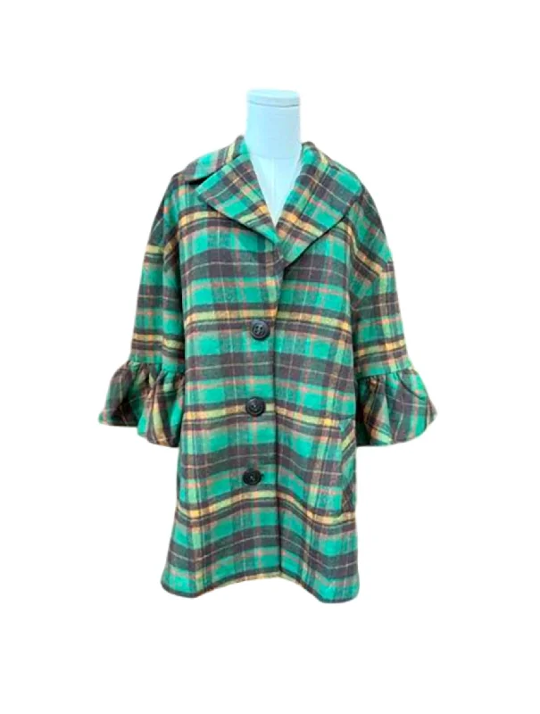 women's coats for minimalist aestheticsLady Like Coat In Green