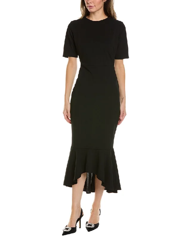 women's chiffon dressesBrook + Lynn Ruffle Midi Dress