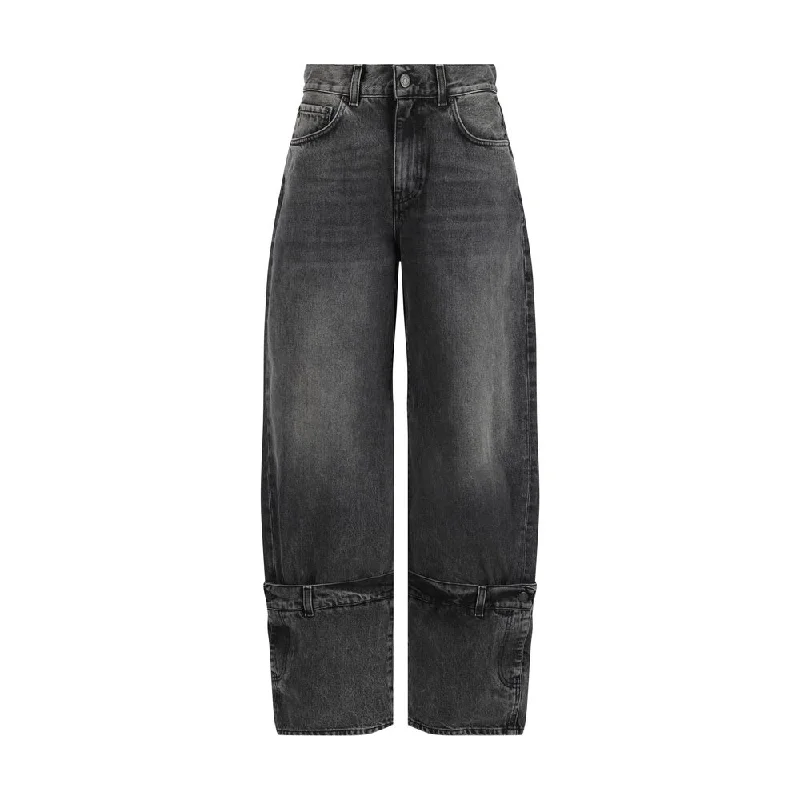 women's straight-leg denim jeansHaikure Hurley Women's Jeans