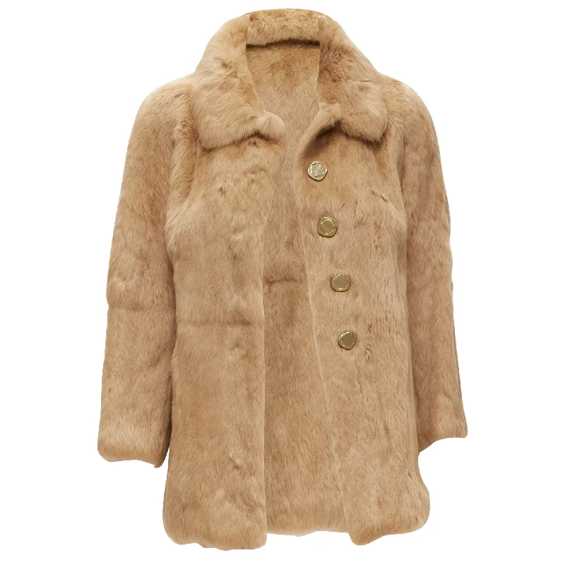 women's coats for those who refuse to compromise on styleAPC genuine fur buttons winter coat