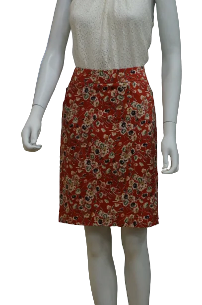 women's travel-friendly cocktail skirtsFLORAL AM SKIRT