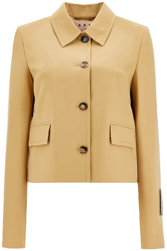 classic women's coatsMarni Women's Short Wool Blend Jacket