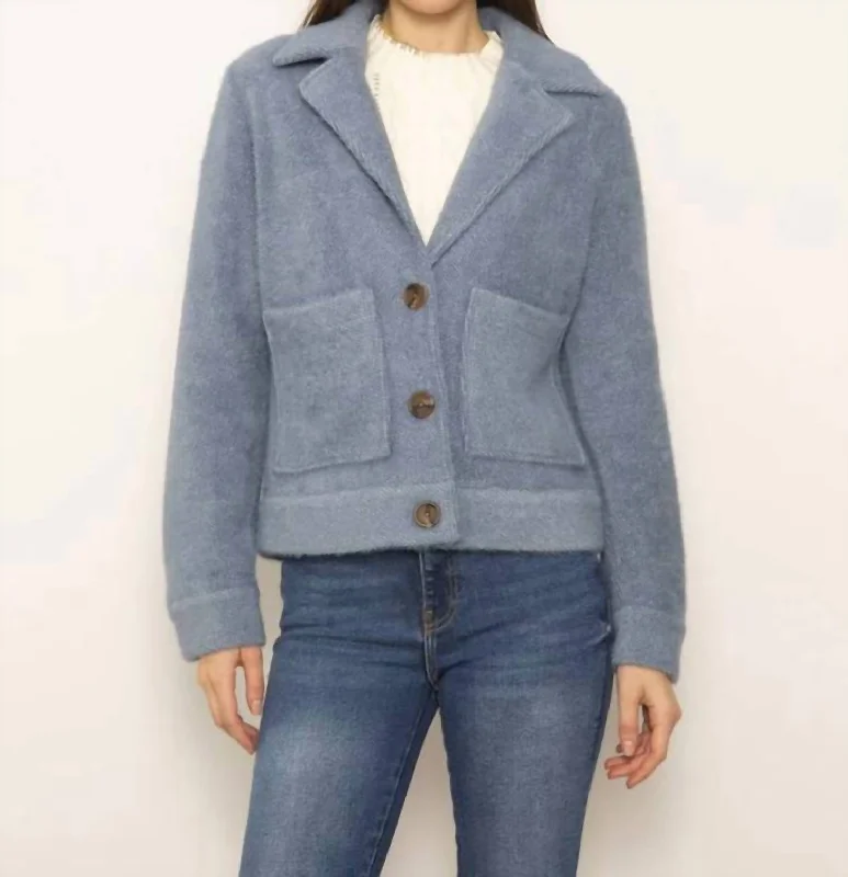 women's coats for maximalist fashion loversFlora Jacket In Navy