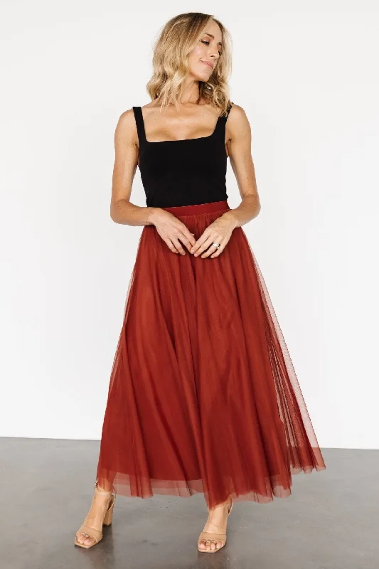 women's fall maxi skirtsMila Tulle Skirt | Cinnamon