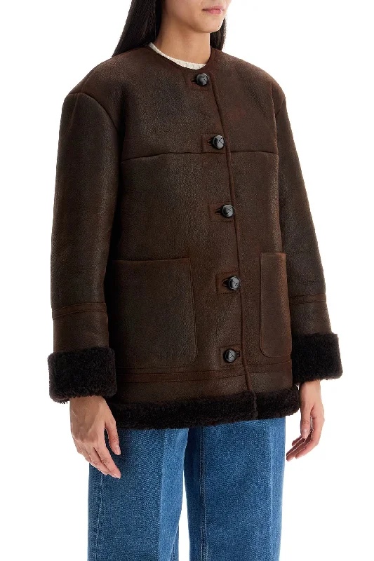 luxury women's coatsWeekend Max Mara 'borbone' Shearling