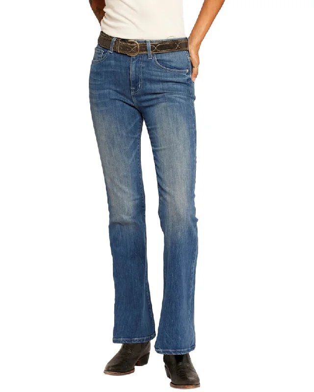 women's high-waisted denim jeansCurrent/Elliott The Promenade Bay Bootcut Jean