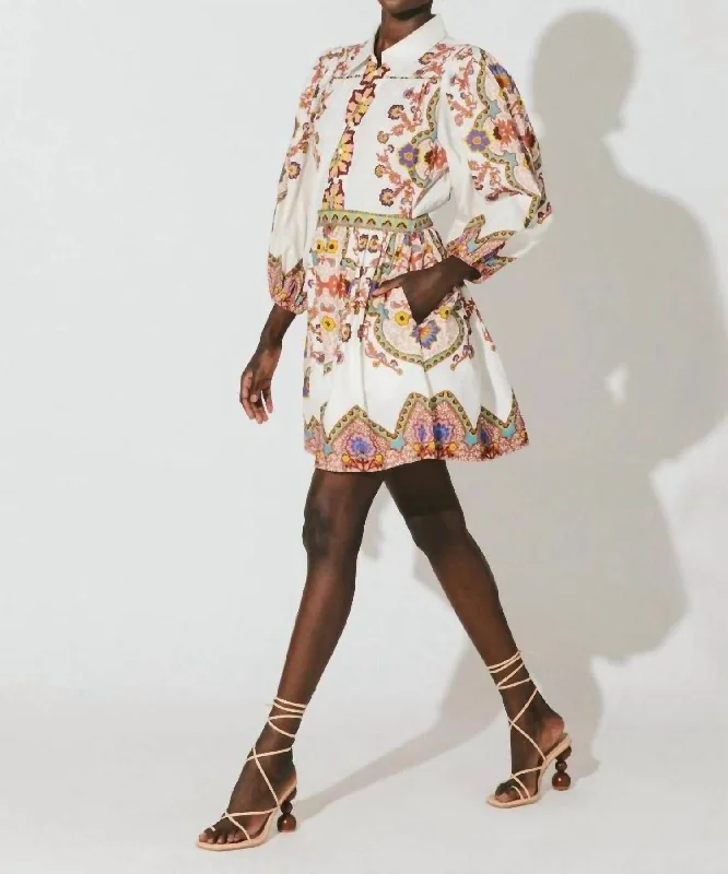 women's satin dressesLeigh Mini Dress In Lagos Print