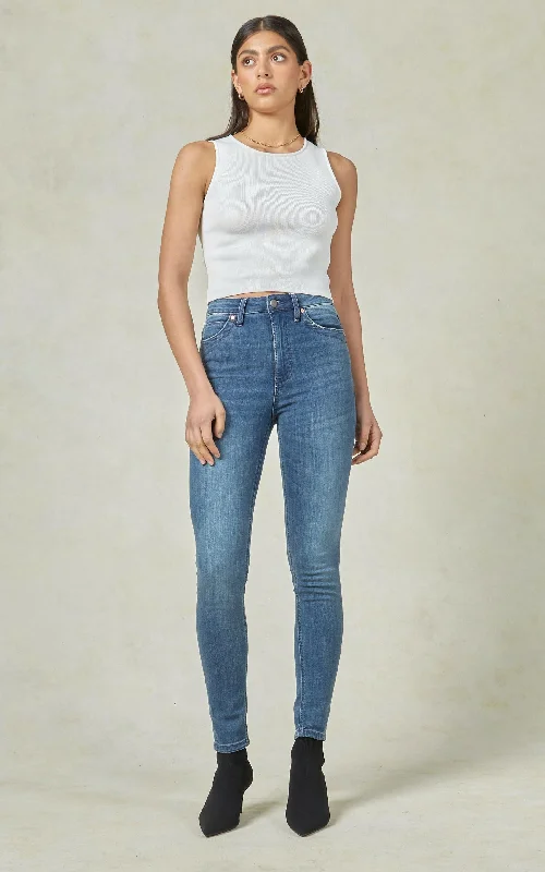 women's denim jeans for a cozy weekendDCD High Waisted Classic Jeans