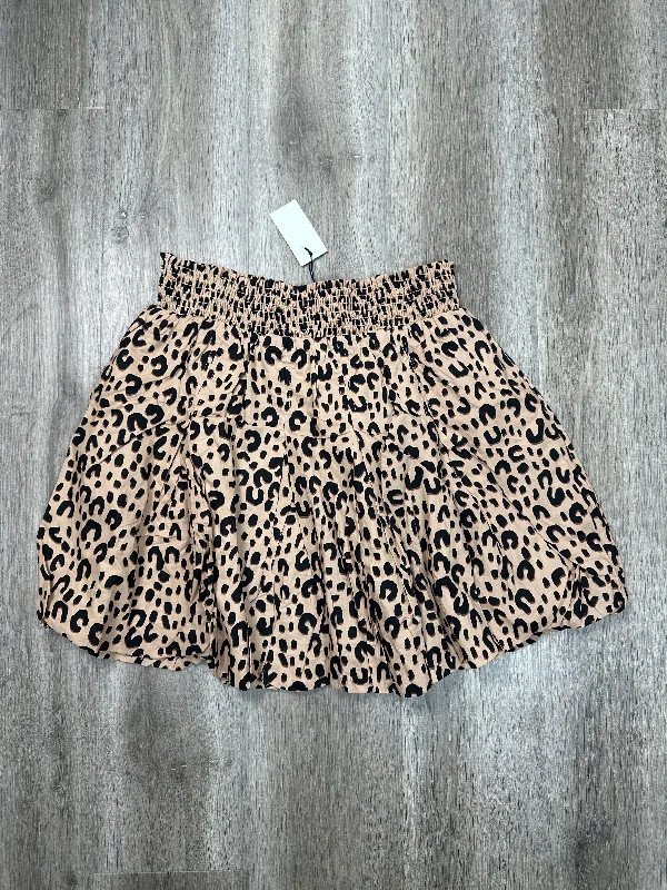 women's tiered skirtsSkirt Mini & Short By BURU In Leopard Print, Size: 1x