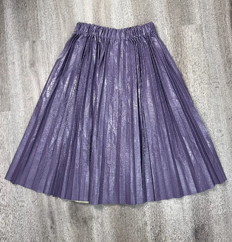 women's striped tulip skirtsSkirt Midi By Buru In Purple, Size: L