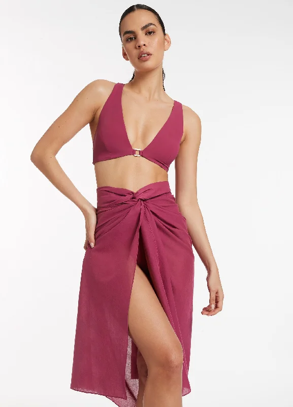 women's lace-up skirtsJetset Tie Sarong - Orchid