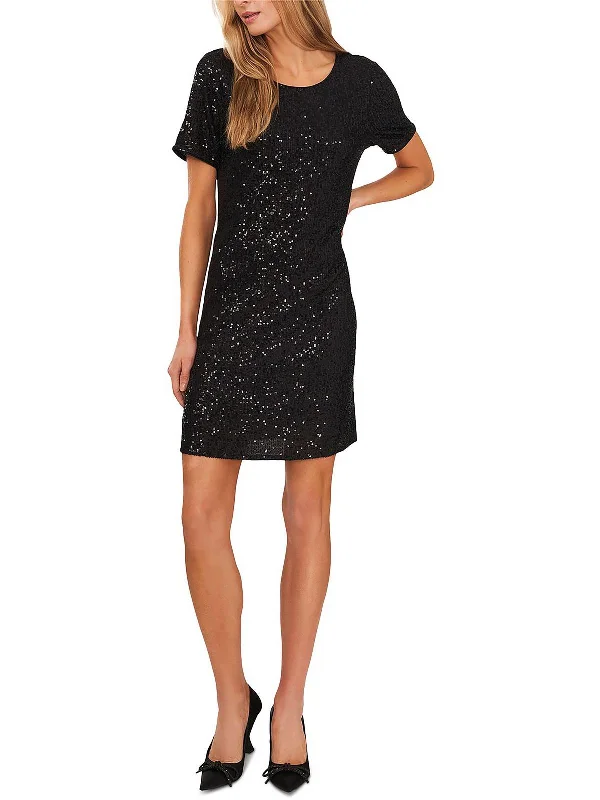 women's casual dressesWomens Sequined Short Mini Dress