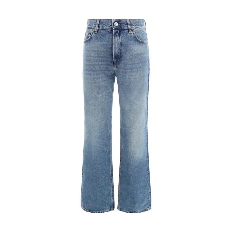 women's denim jeans with raw hemsHaikure Korea Women's Jeans