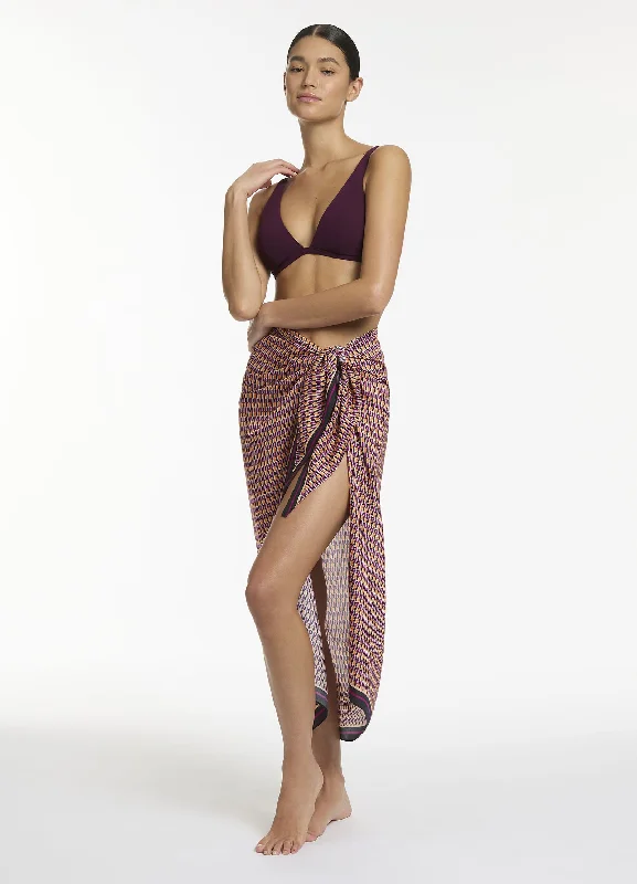 women's casual skirtsLumiere Sarong  - Wine Cup