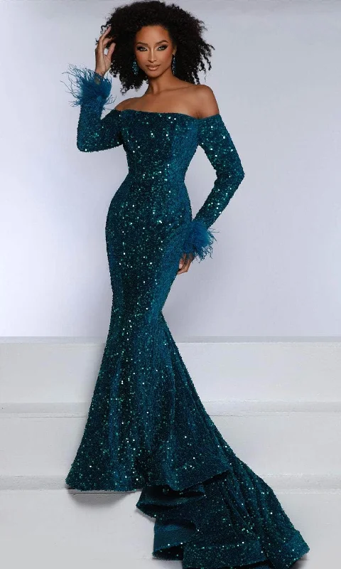 women's high-end dressesJohnathan Kayne DKM1 - Keyhole Back Evening Gown