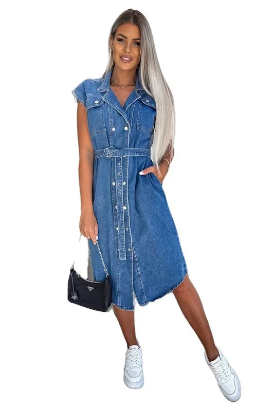 women's denim jeans with rhinestonesWOMEN SEXY DENIM VEST DRESS