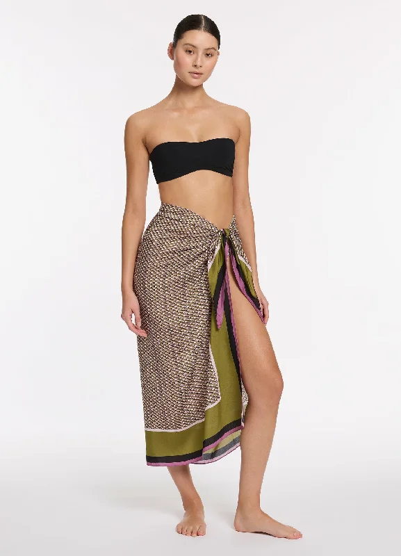 women's low-rise skirtsInfinity Sarong - Kelp