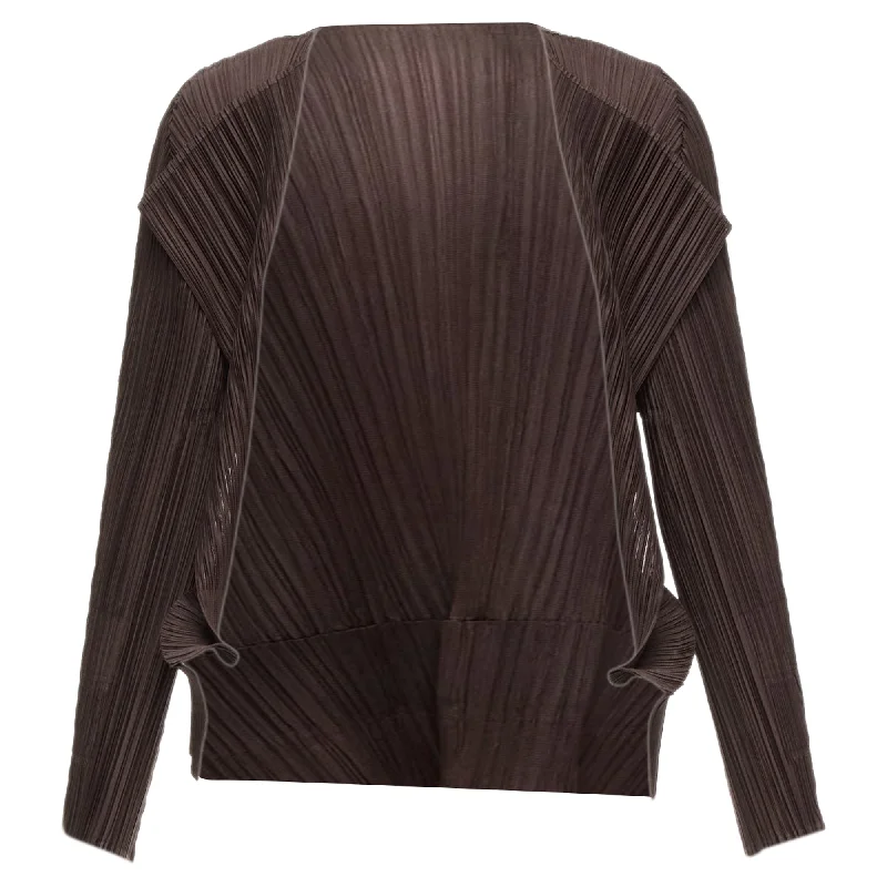 women's coats for breastfeeding mothersIssey Miyake Pleats Please Plisse 3D Cut Cardigan Jacket